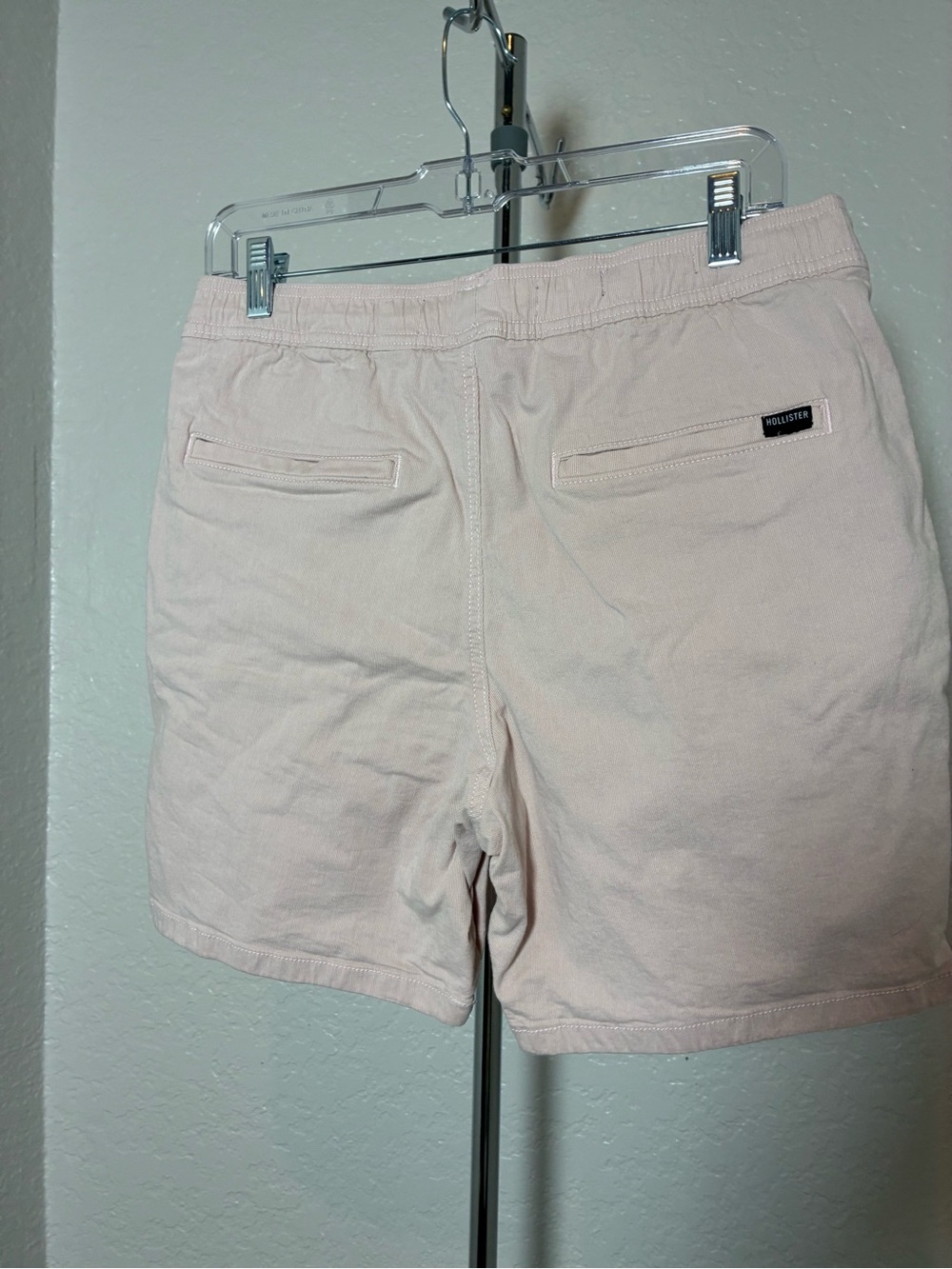 Hollister Women's Pale Pink Casual Beach Prep Jogger Bermuda Shorts